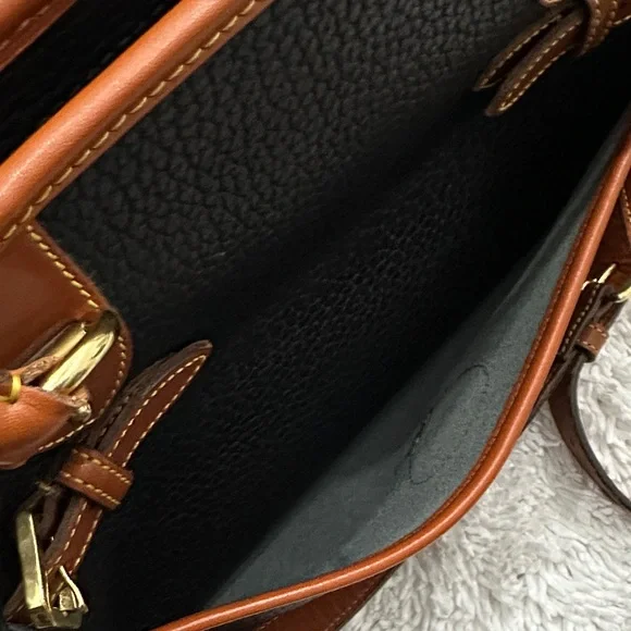 Dooney & Bourke Black and Tan Satchel - Picture 9 of 16